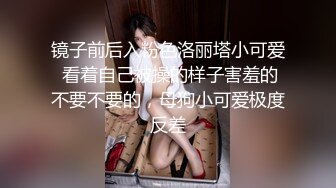 镜子前后入粉色洛丽塔小可爱 看着自己被操的样子害羞的不要不要的，母狗小可爱极度反差