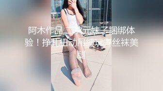 阿木作品,二次元妹子捆绑体验！挣扎扭动吊缚玩弄丝袜美腿