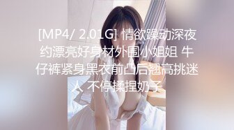 [MP4/ 2.01G] 情欲躁动深夜约漂亮好身材外围小姐姐 牛仔裤紧身黑衣前凸后翘高挑迷人 不停揉捏奶子