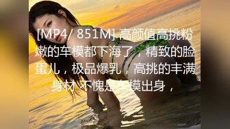 [MP4/ 851M] 高颜值高挑粉嫩的车模都下海了，精致的脸蛋儿，极品爆乳，高挑的丰满身材 不愧是车模出身，