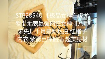 STP28540 【极品女神白虎尤物】地表最强网红女神『八月未央』十月最新私拍 红格子内衣 紫薇巨棒抽插 超美身材