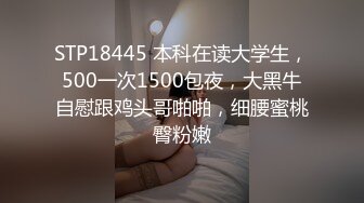 STP18445 本科在读大学生，500一次1500包夜，大黑牛自慰跟鸡头哥啪啪，细腰蜜桃臀粉嫩