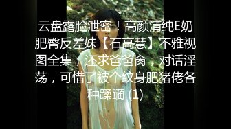 云盘露脸泄密！高颜清纯E奶肥臀反差妹【石高慧】不雅视图全集，还求爸爸肏，对话淫荡，可惜了被个纹身肥猪佬各种蹂躏 (1)